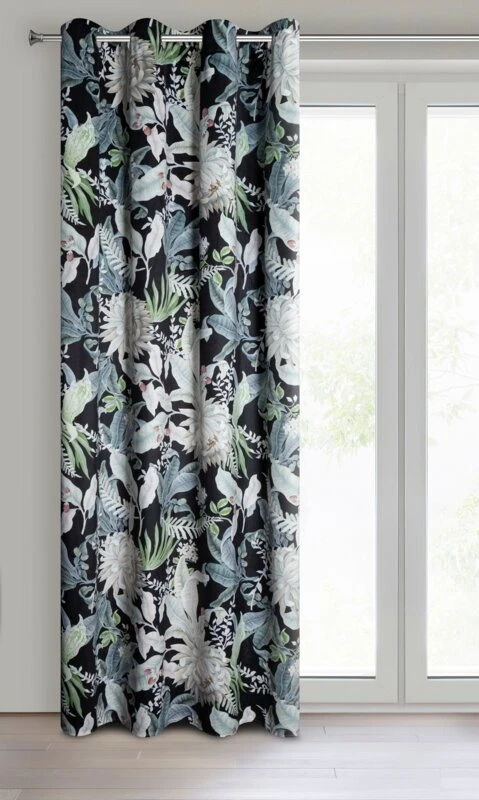 ZASŁONA GOTOWA SALLY 140 X 270 CM CZARNY