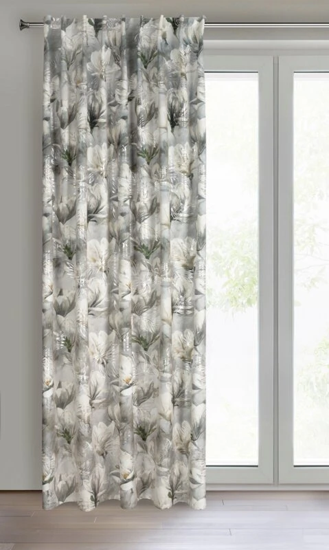 ZASŁONA GOTOWA SANDY NA TAŚMIE 140 X 300 CM STALOWY