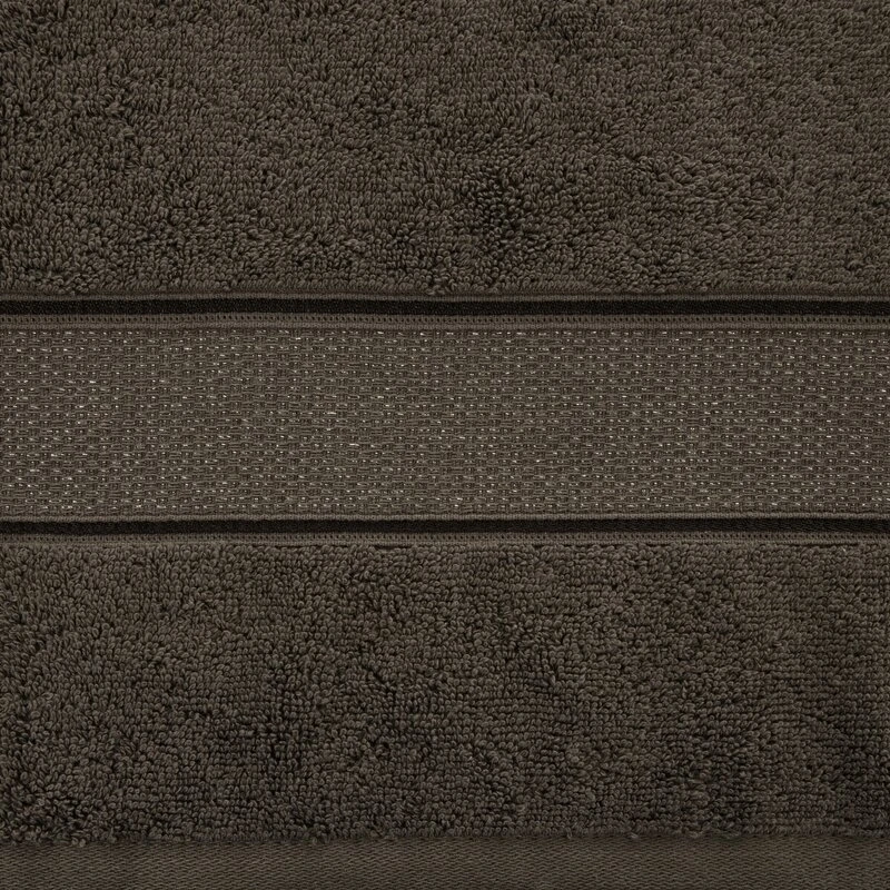 RĘCZNIK LIANA (08) 50 X 90 CM CIEMNOBRĄZOWY