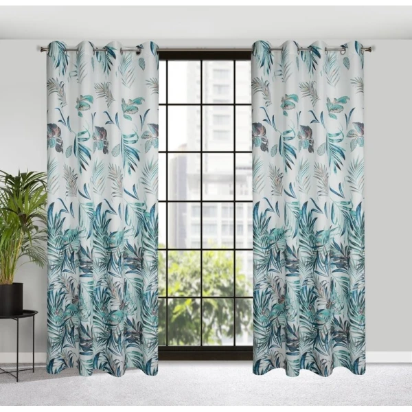 ZASŁONA GOTOWA D91 PILAR 140 X 250 CM GRANATOWY