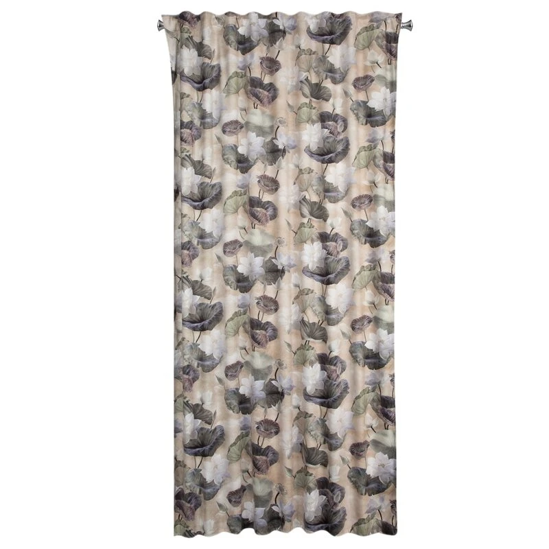 ZASŁONA GOTOWA LOTOS NA TAŚMIE 140 X 270 CM BEŻOWY
