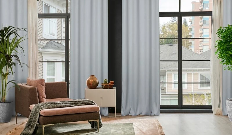 ZASŁONA GOTOWA CARLO 135 X 250 CM SREBRNY