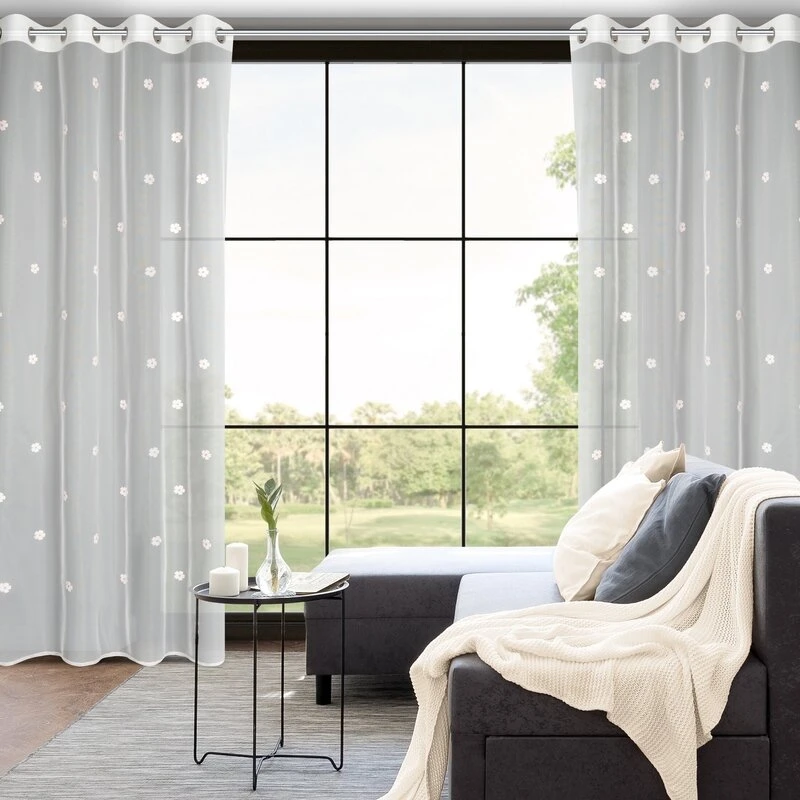 FIRANA GOTOWA ELSA 140 X 250 CM BIAŁY