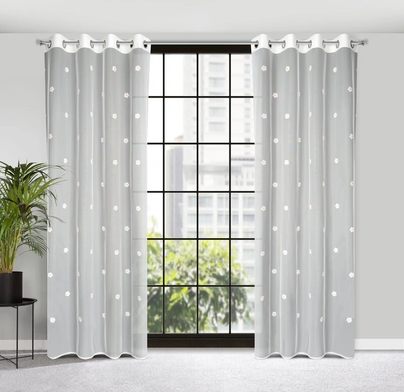 FIRANA GOTOWA ELSA 140 X 250 CM BIAŁY