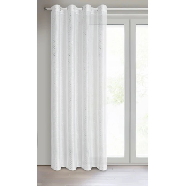 FIRANA GOTOWA SIBEL 140 X 250 CM BIAŁY