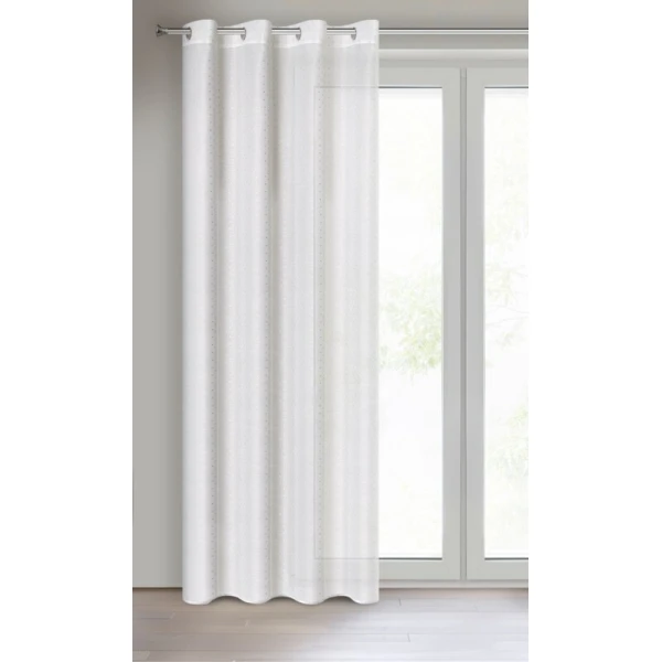FIRANA GOTOWA SIBEL 140 X 250 CM BIAŁY