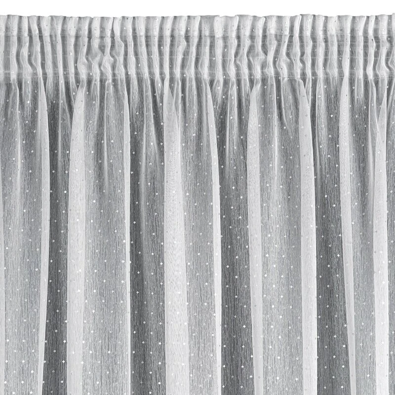 FIRANA GOTOWA SIBEL NA TAŚMIE 300 X 150 CM BIAŁY