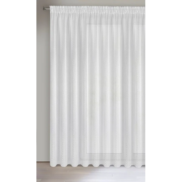 FIRANA GOTOWA SIBEL NA TAŚMIE 400 X 250 CM BIAŁY
