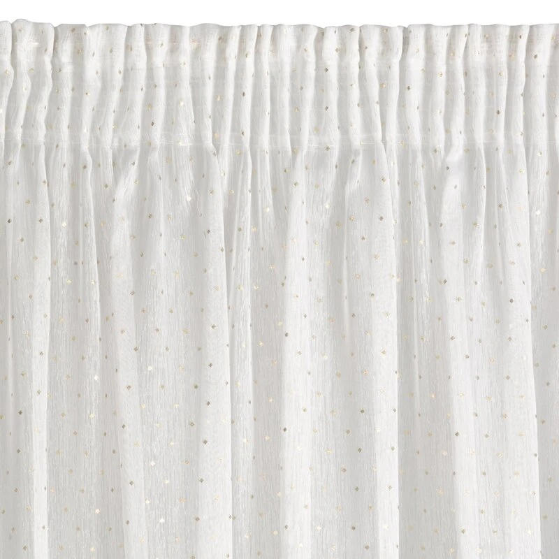 FIRANA GOTOWA SIBEL NA TAŚMIE 300 X 150 CM BIAŁY