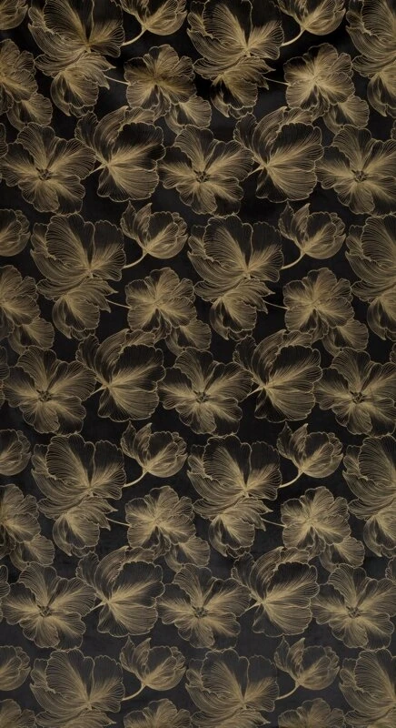 ZASŁONA GOTOWA STELLA NA TAŚMIE 140 X 300 CM CZARNY