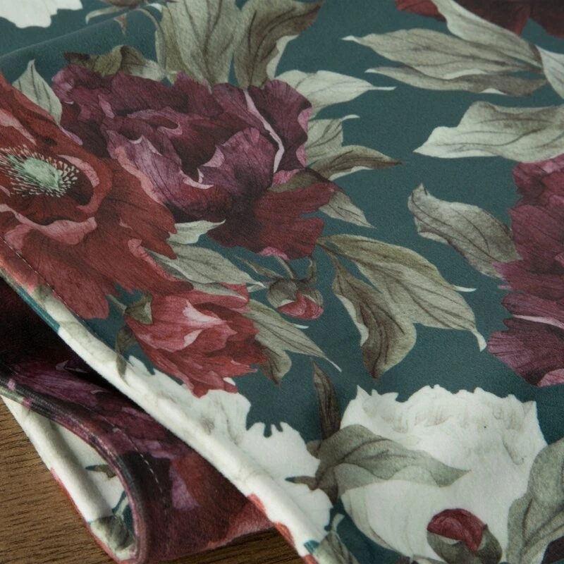 OBRUS VELVET 2 35 X 180 CM ZIELONY