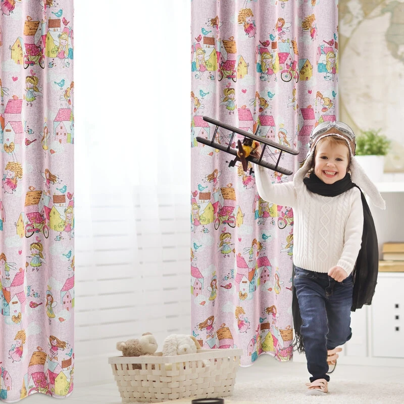 ZASŁONA GOTOWA POLLY 140 X 250 CM RÓŻOWY