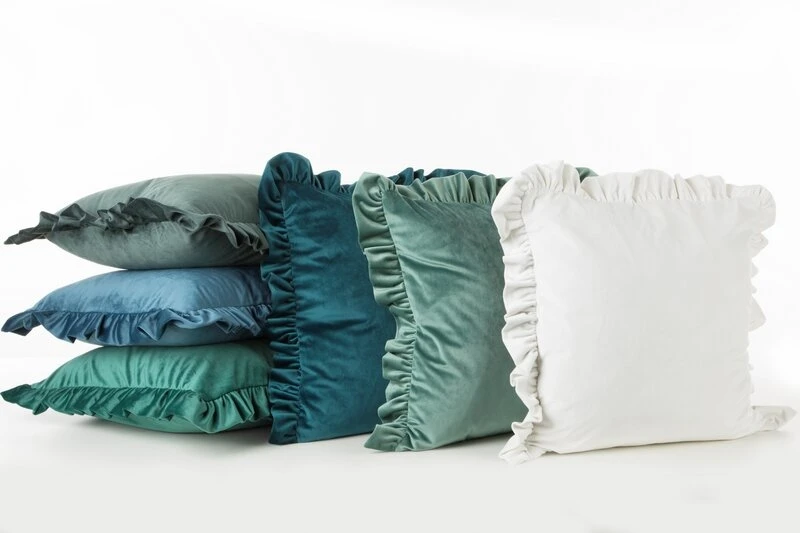 POSZEWKA VELVET 25 45 X 45 CM NIEBIESKI