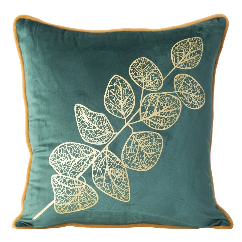 POSZEWKA POPLA 45 X 45 CM CIEMNOZIELONY