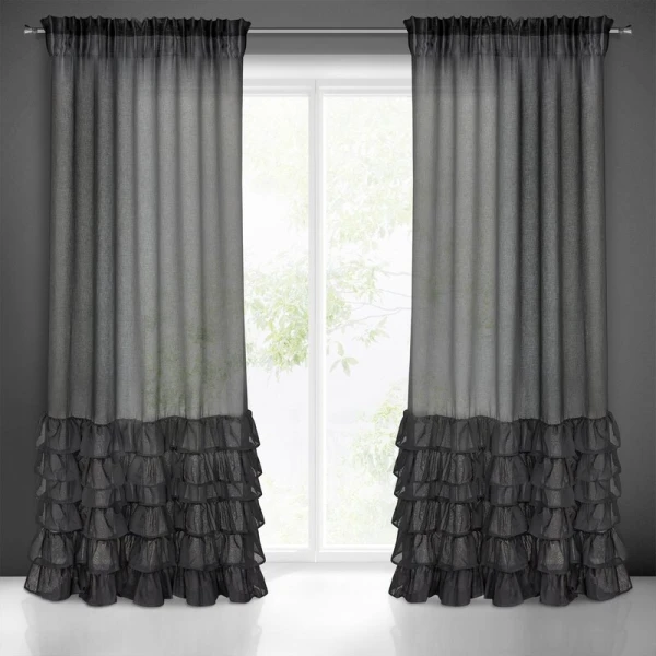FIRANA GOTOWA DOLLY NA TAŚMIE 140 X 250 CM CZARNY