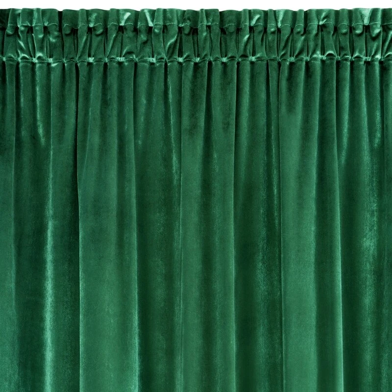 ZASŁONA GOTOWA SAMANTA NA TAŚMIE 140 X 270 CM ZIELONY