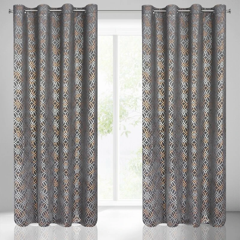 ZASŁONA GOTOWA ARETA 140 X 250 CM STALOWY