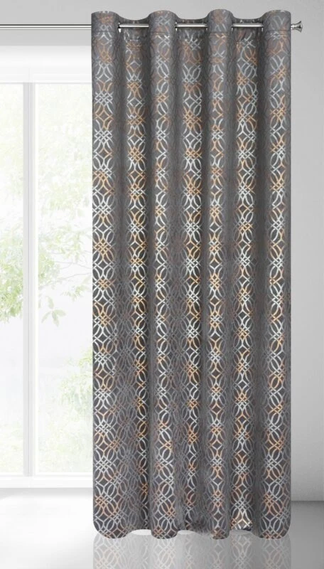 ZASŁONA GOTOWA ARETA 140 X 250 CM STALOWY