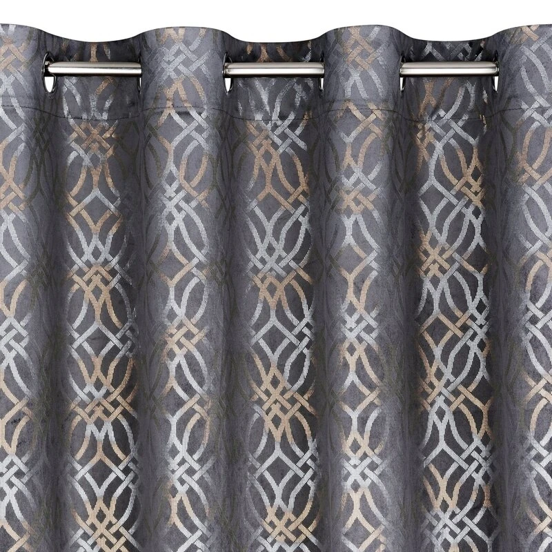 ZASŁONA GOTOWA ARETA 140 X 250 CM STALOWY