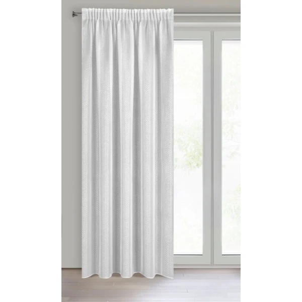 FIRANA GOTOWA LOARA NA TAŚMIE 140 X 270 CM BIAŁY