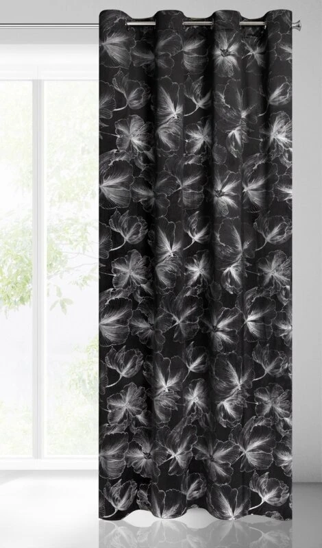 ZASŁONA GOTOWA STELLA 140 X 250 CM CZARNY