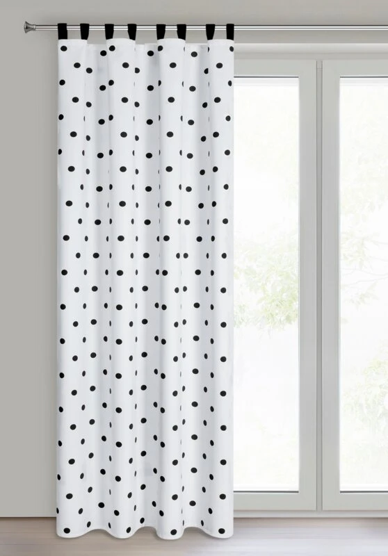 ZASŁONA GOTOWA BUSA NA SZELKACH 140 X 270 CM BIAŁY