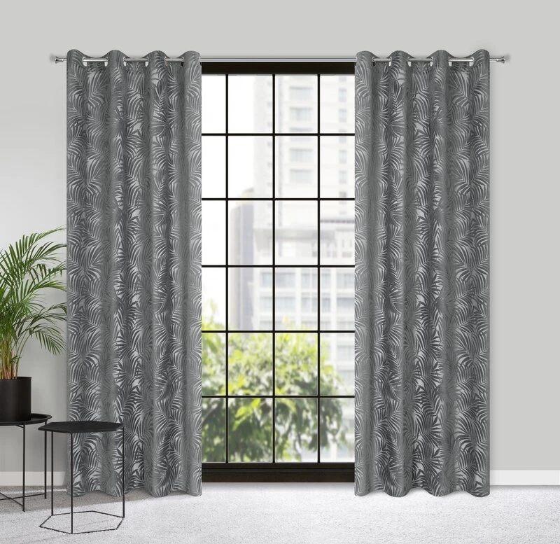 ZASŁONA GOTOWA LIVIA 140 X 250 CM STALOWY