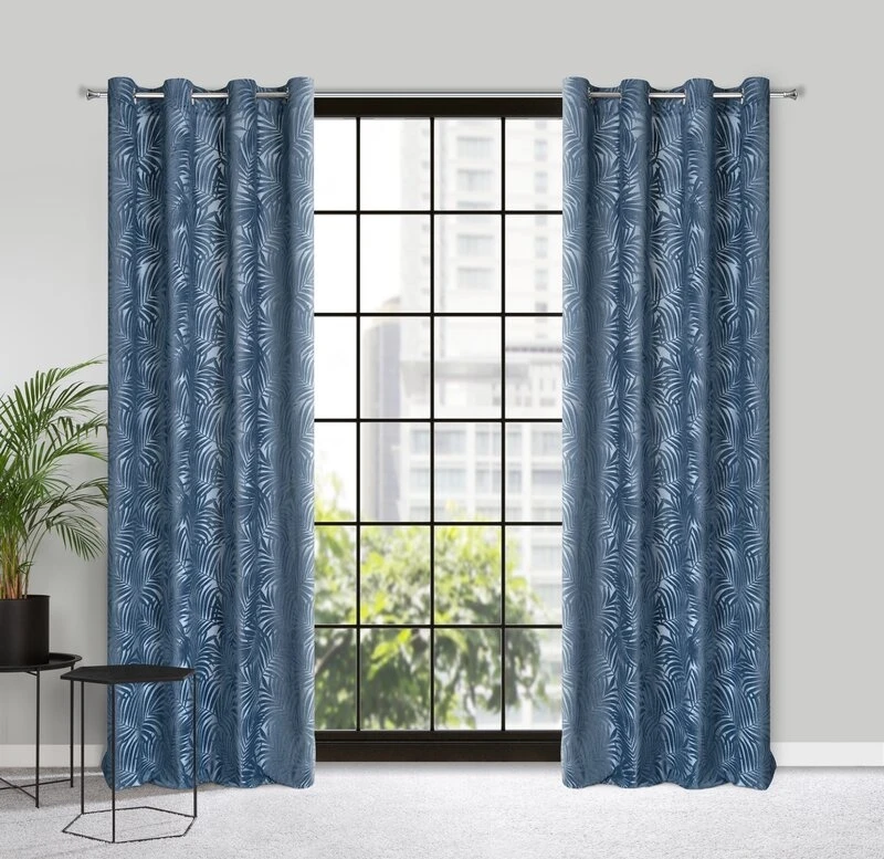 ZASŁONA GOTOWA LIVIA 140 X 250 CM CIEMNONIEBIESKI