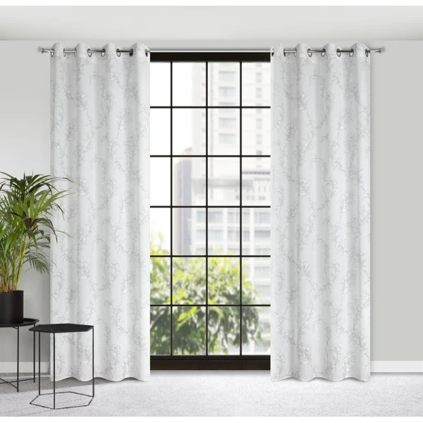ZASŁONA GOTOWA FIORE 140 X 250 CM BIAŁY