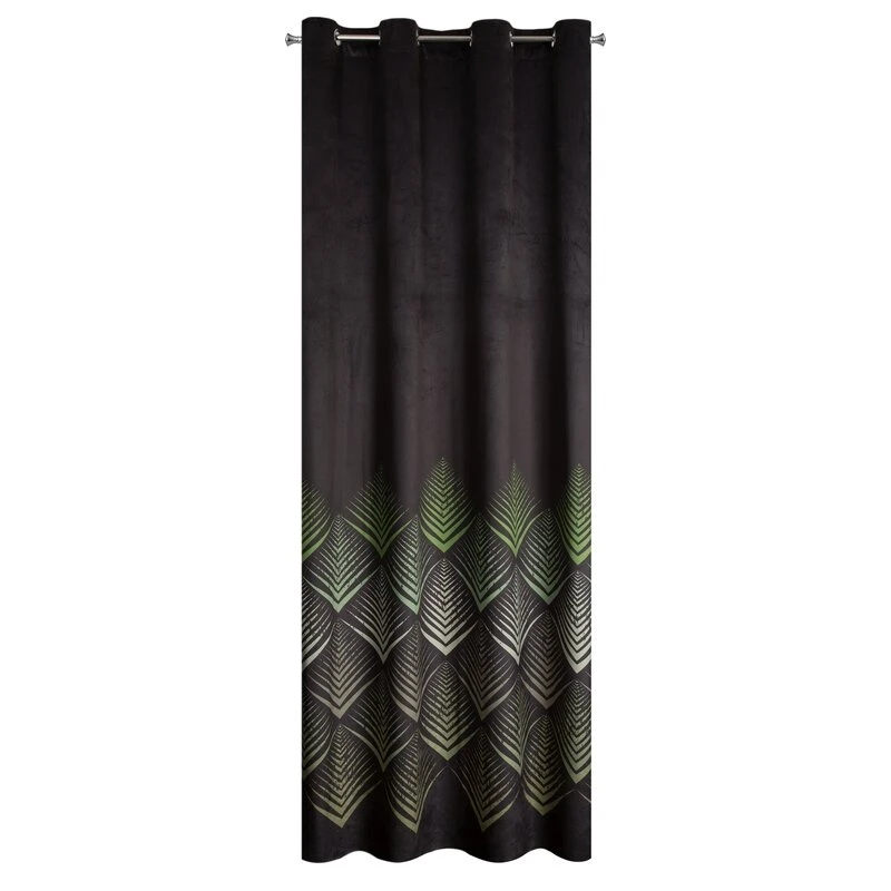 ZASŁONA GOTOWA ANGELINA 140 X 250 CM CZARNY