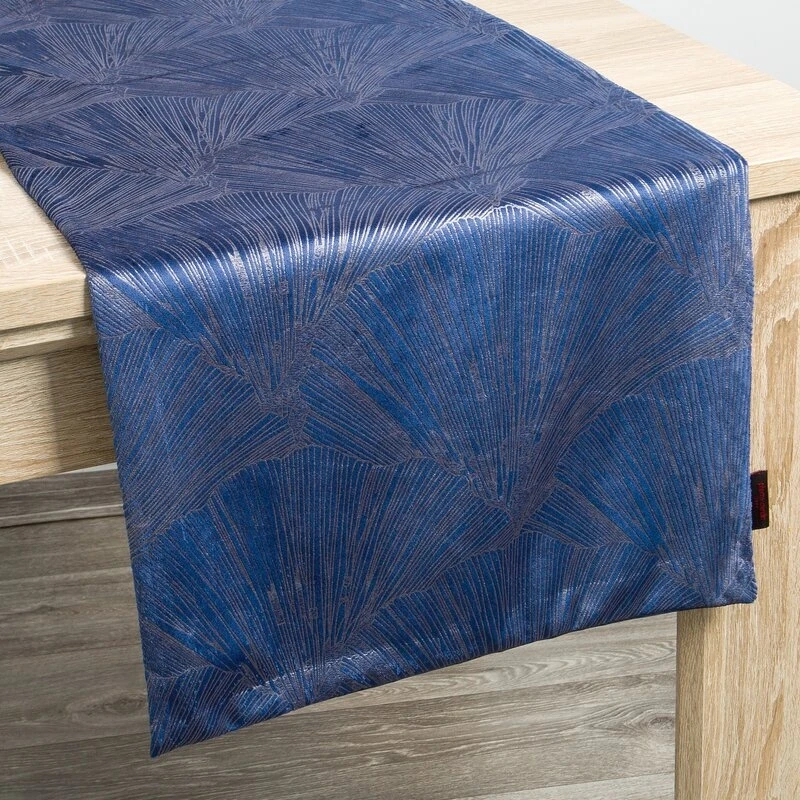 OBRUS GOJA 40 X 140 CM GRANATOWY