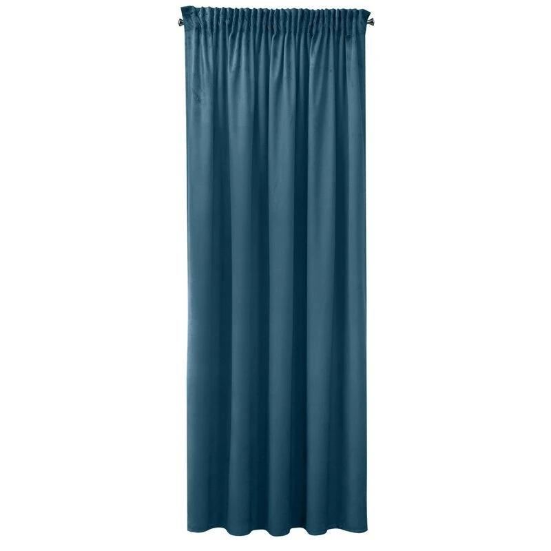 ZASŁONA GOTOWA SIBEL NA TAŚMIE 140 X 270 CM CIEMNONIEBIESK