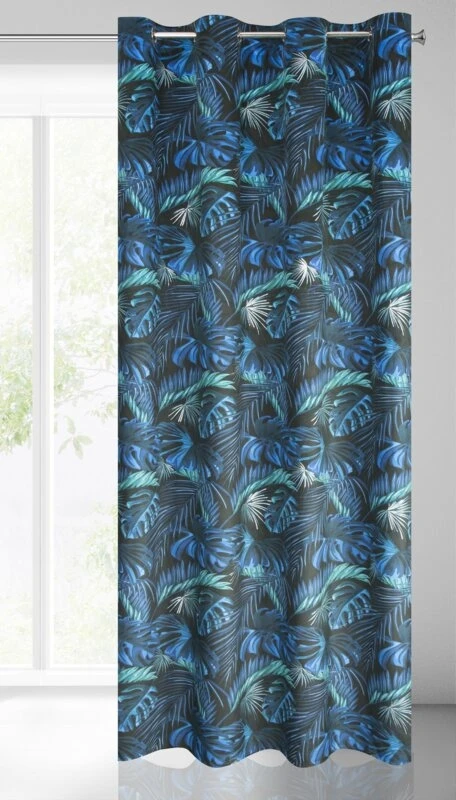 ZASŁONA GOTOWA LAZUR 140 X 250 CM CZARNY