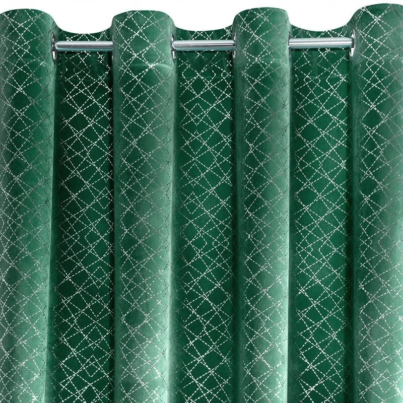 ZASŁONA GOTOWA D91 MOLY 140 X 250 CM ZIELONY