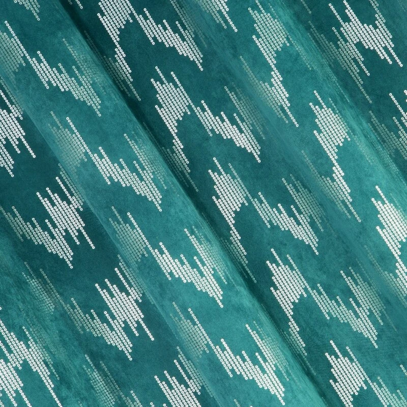 ZASŁONA GOTOWA CHILL 140 X 250 CM TURKUSOWY
