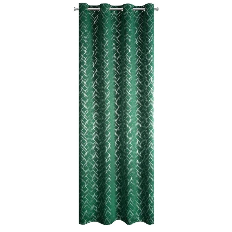 ZASŁONA GOTOWA D91 POLI 140 X 250 CM ZIELONY