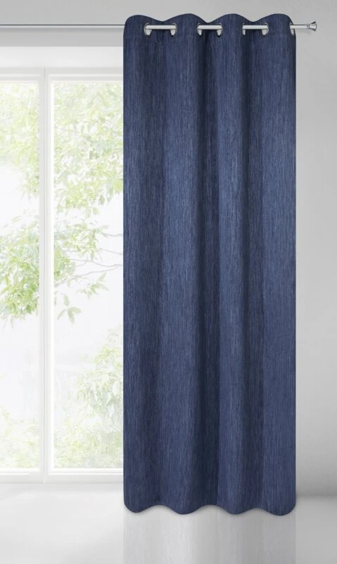 ZASŁONA GOTOWA ROSSIE 140 X 250 CM GRANATOWY