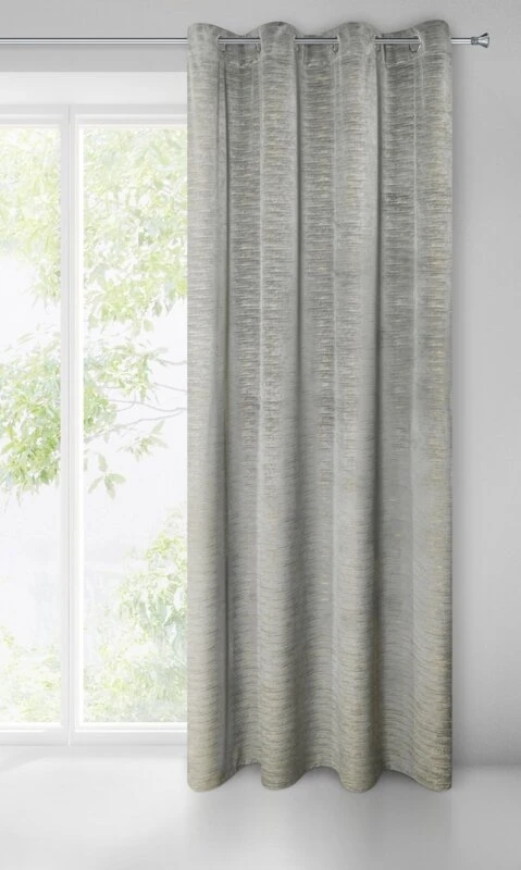 ZASŁONA GOTOWA ALUVIA 140 X 250 CM STALOWY