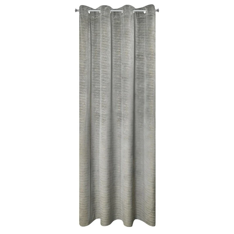 ZASŁONA GOTOWA ALUVIA 140 X 250 CM STALOWY