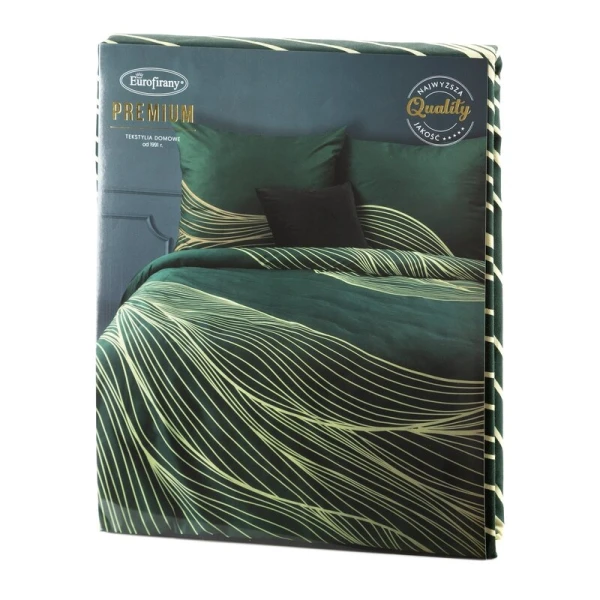 KOMPLET POŚCIELI SATYNOWEJ PREMIUM 3 220 X 200 CM CIEMNOZIE
